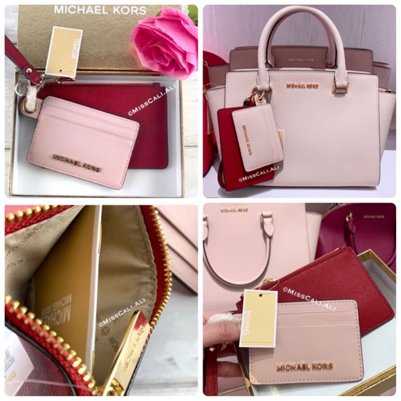 NWT MICHAEL KORS Small Card Case Duo Charm For Bag - Picture 16 of 16